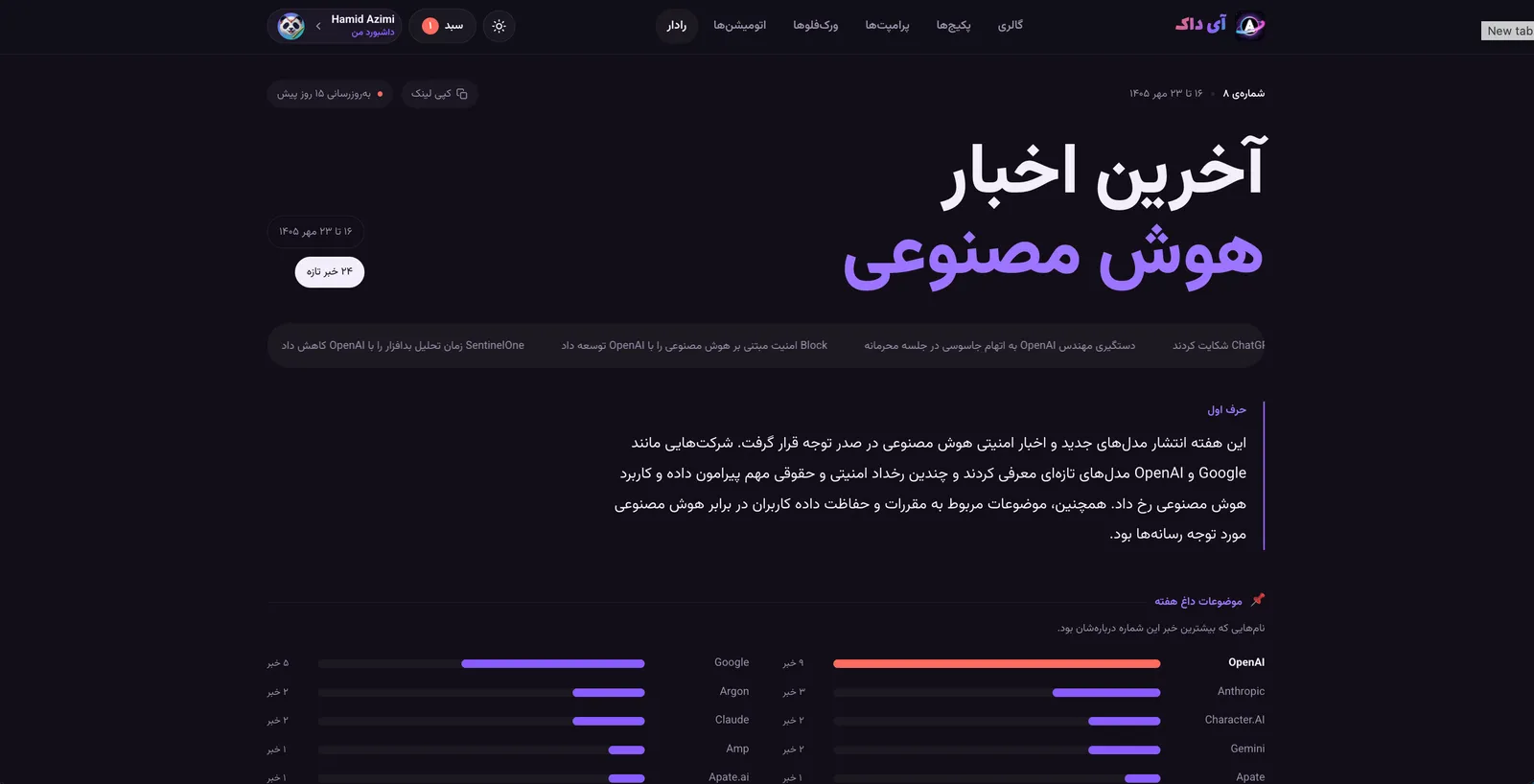 رادار هوش مصنوعی